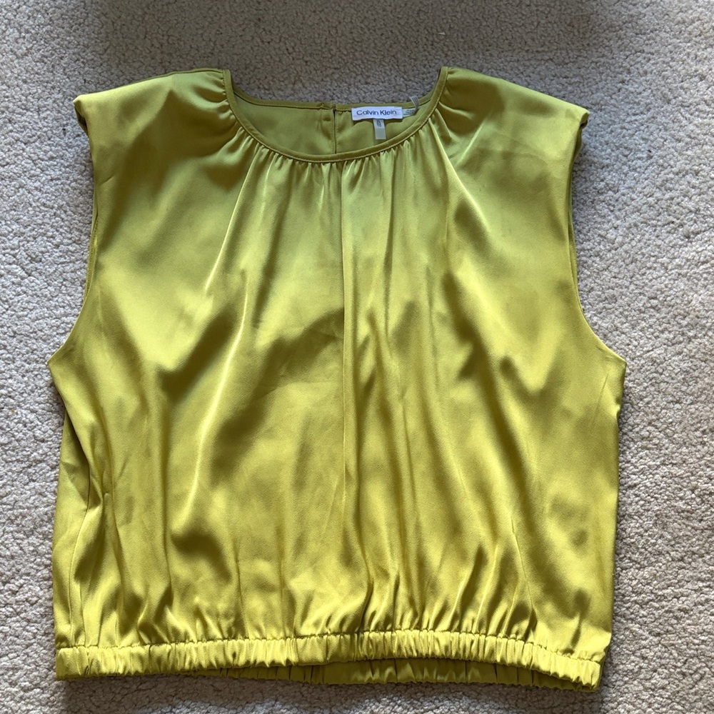 Calvin Klein Women's Vibrant Yellow Blouse